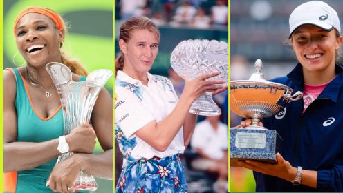 Serena Williams, Steffi Graf and Iga Swiatek