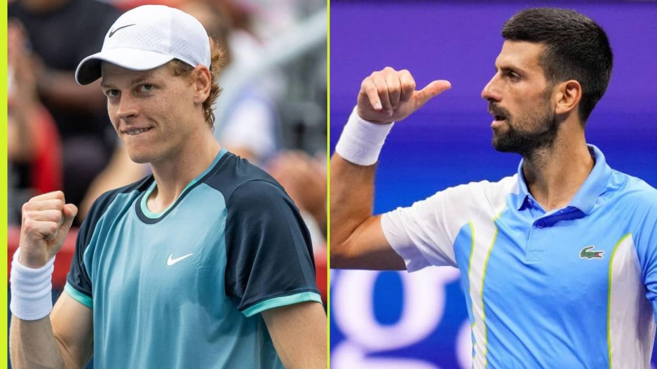 Jannik Sinner and Novak Djokovic