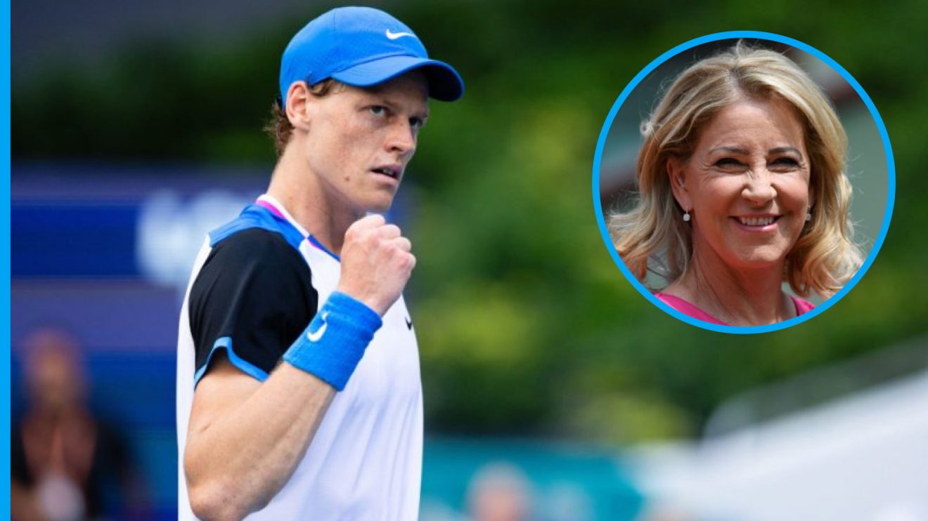 Jannik Sinner and Chris Evert