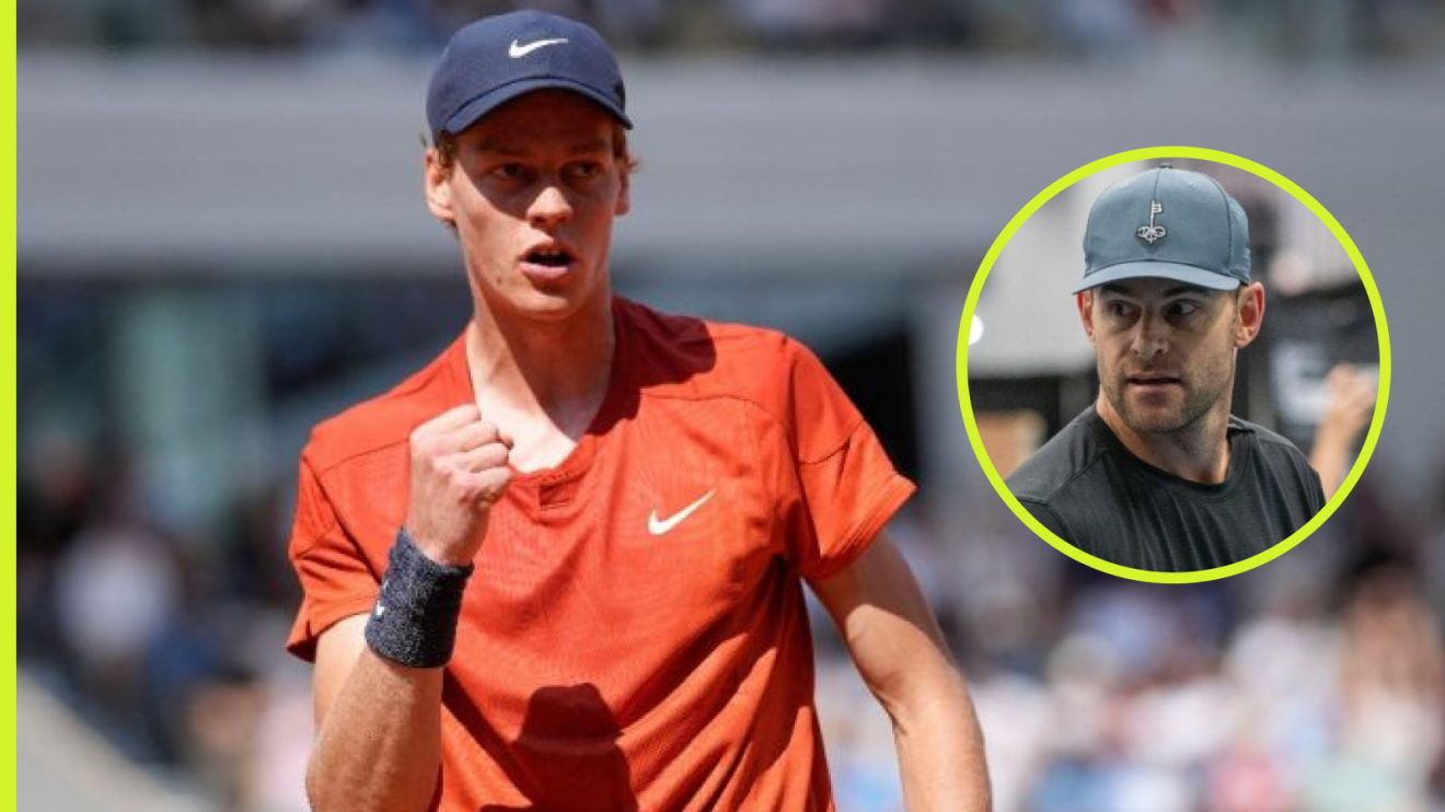 Pictured: Jannik Sinner and Andy Roddick