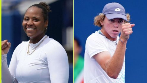 (L-R) Taylor Townsend and Alex Michelsen, who could star at the US Open