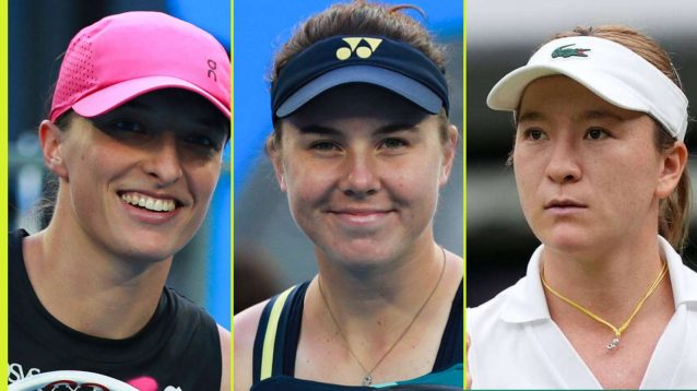 WTA Rankings featuring Iga Swiatek, Linda Noskova and Lulu Sun