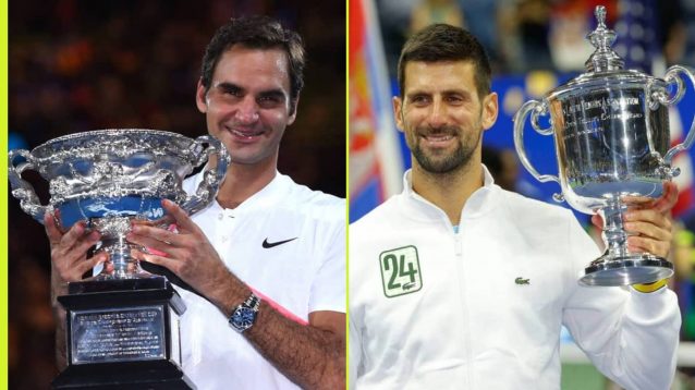 Roger Federer and Novak Djokovic are among the oldest men's Grand Slam winners