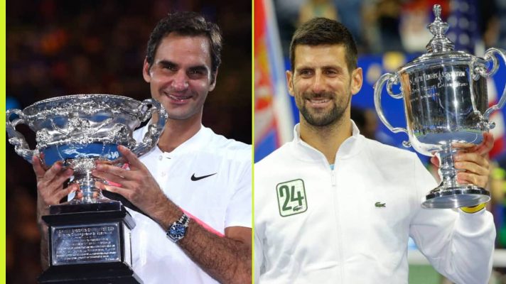 Roger Federer and Novak Djokovic are among the oldest men's Grand Slam winners