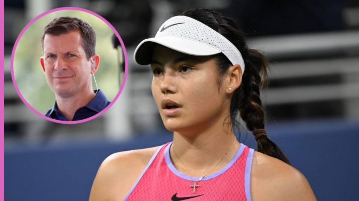 Pictured: Tim Henman and Emma Raducanu