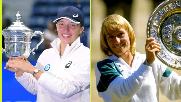 Iga Swiatek and Martina Navratilova