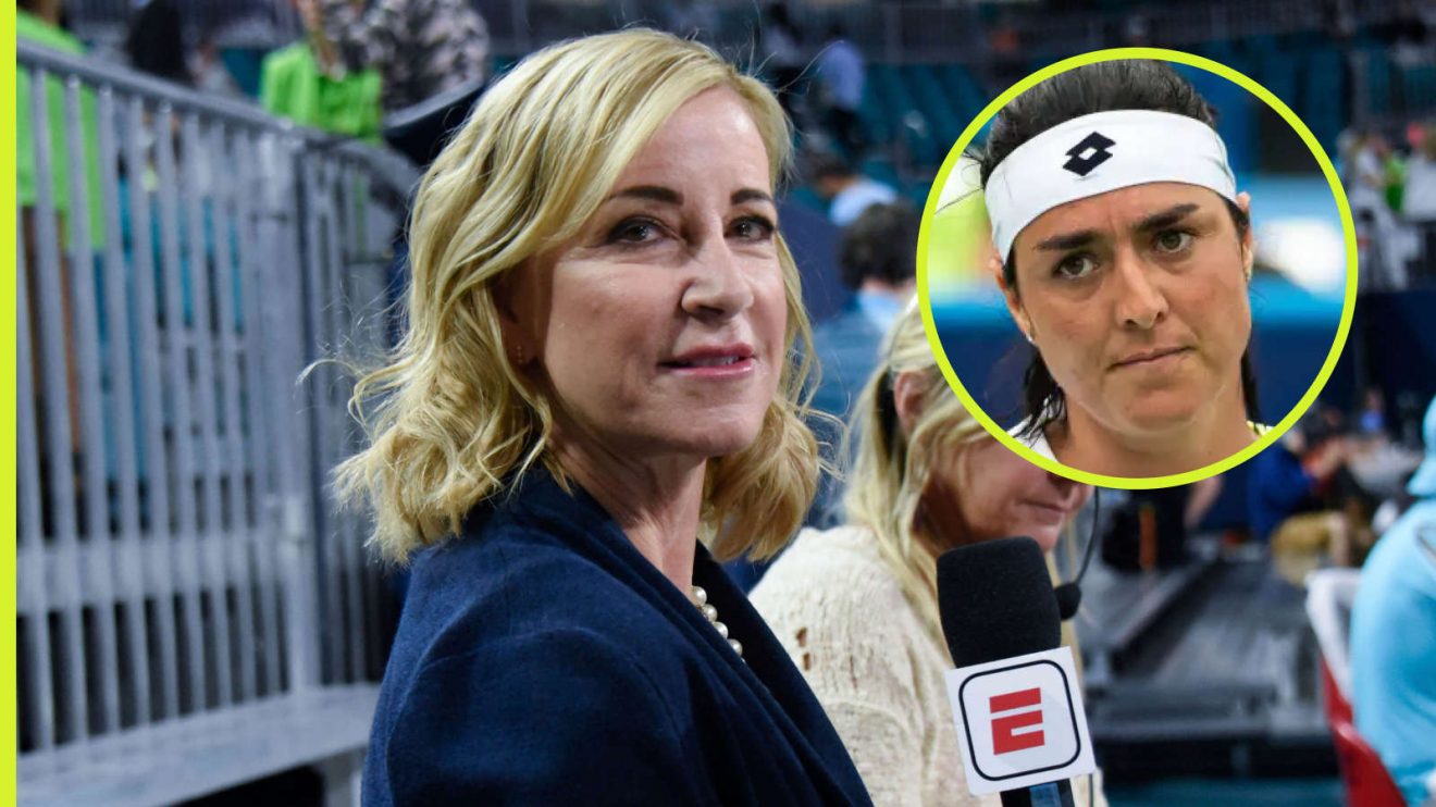 Chris Evert came under fire from Ons Jabeur