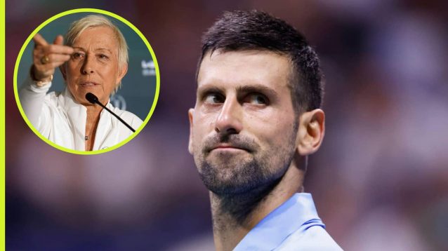 Martina Navratilova has discussed Novak Djokovic's US Open exit