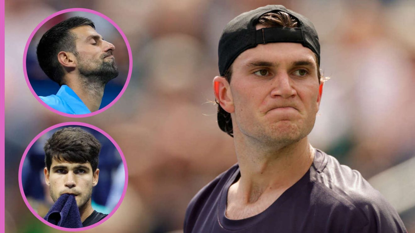 Jack Draper, Novak Djokovic and Carlos Alcaraz