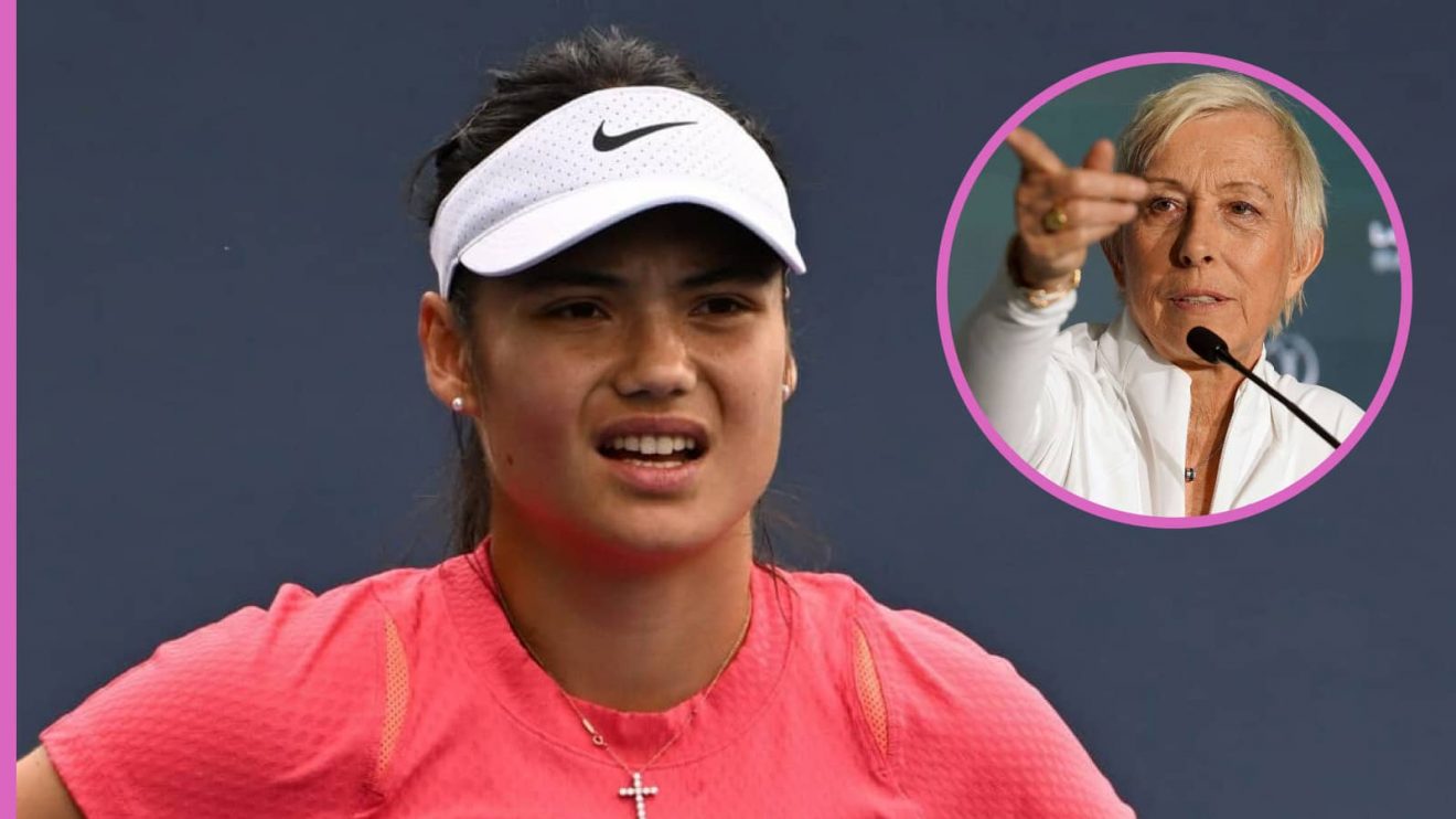 Emma Raducanu and Martina Navratilova