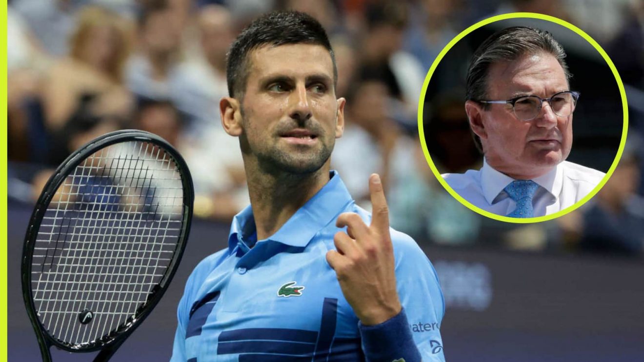 Pictured: Jimmy Connors and Novak Djokovic