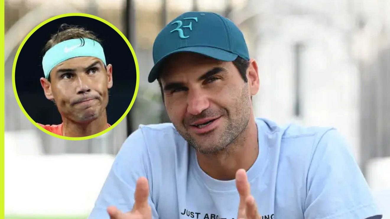 Pictured: Roger Federer and Rafael Nadal