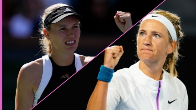 Pictured: Caroline Wozniacki and Victoria Azarenka
