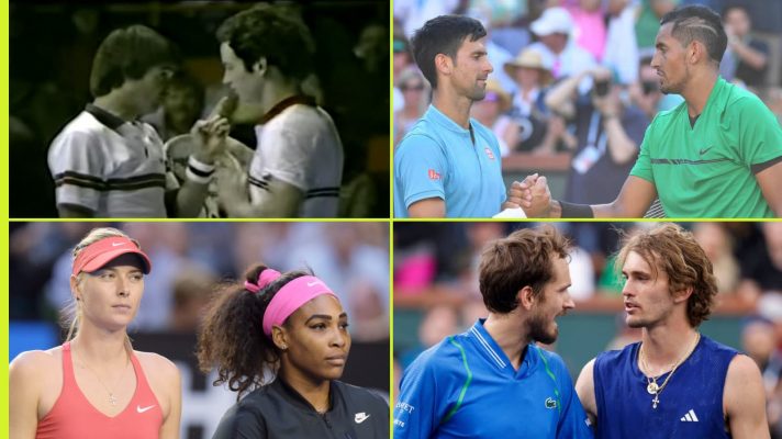 Jimmy Connors & John McEnroe, Novak Djokovic & Nick Kyrgios, Serena Williams & Maria Sharapova, Daniil Medvedev & Alexander Zverev
