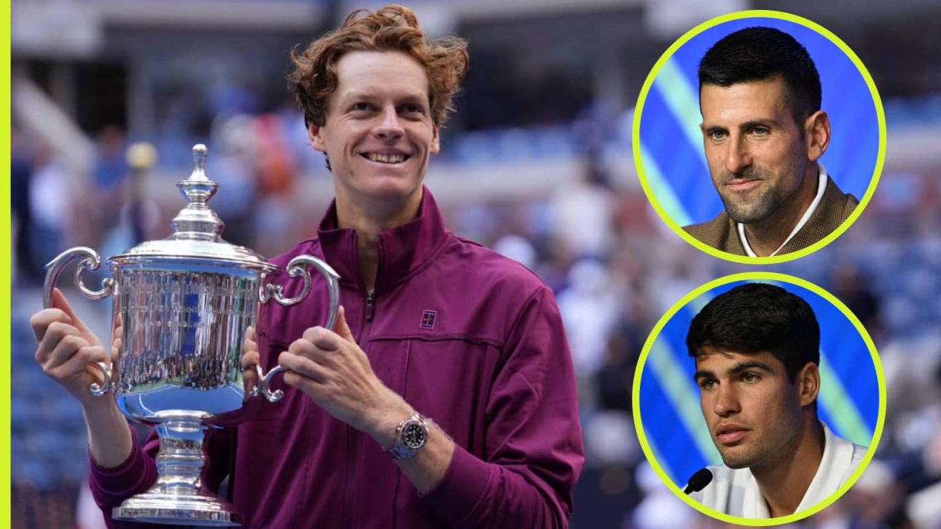 Jannik Sinner Novak Djokovic Carlos Alcaraz US Open
