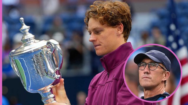 Darren Cahill coaches Jannik Sinner