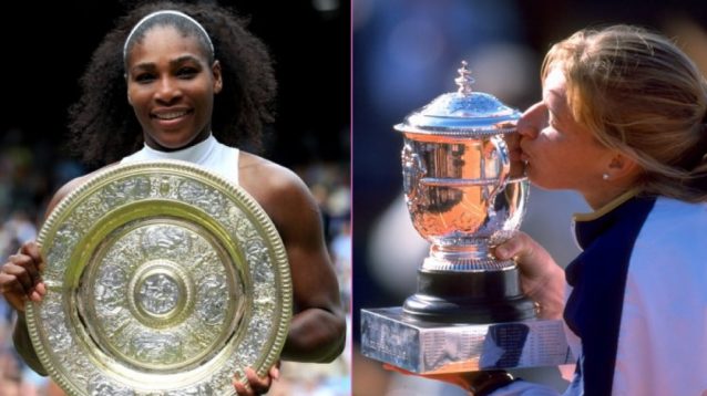 Serena Williams and Steffi Graf