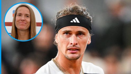 Justine Henin and Alexander Zverev