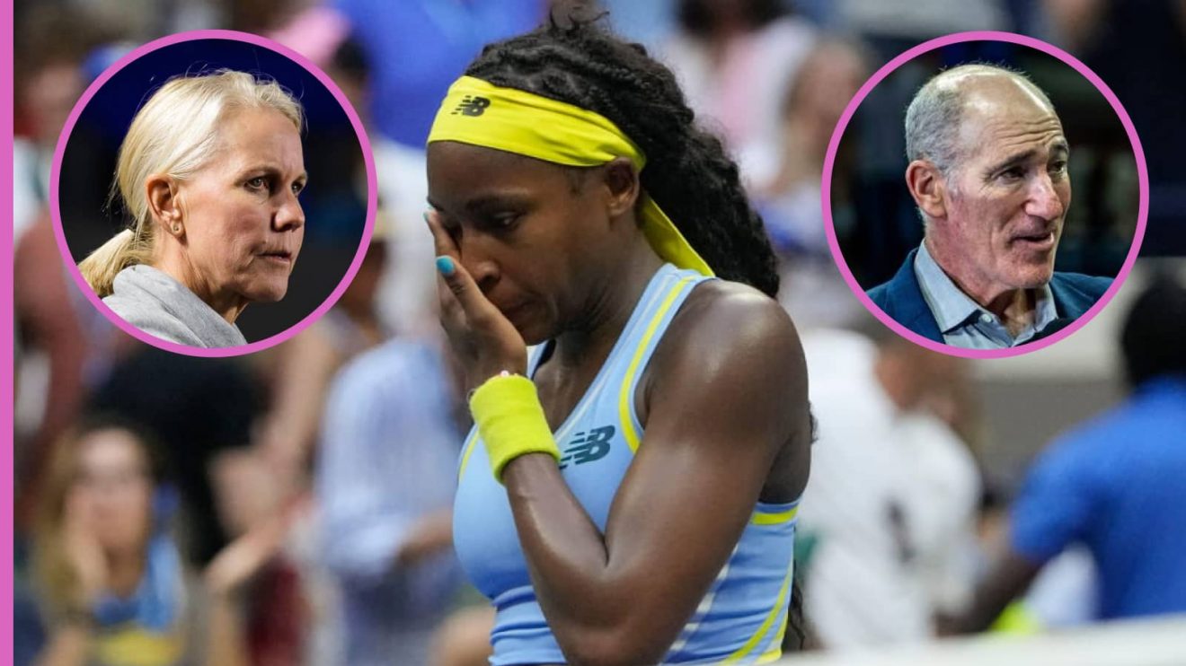 Rennae Stubbs, Coco Gauff and Brad Gilbert