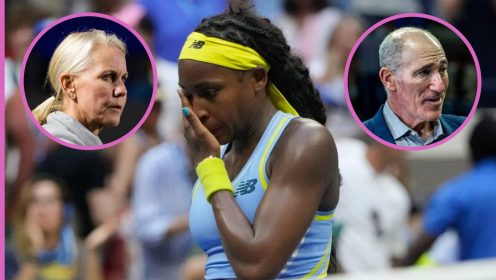 Rennae Stubbs, Coco Gauff and Brad Gilbert