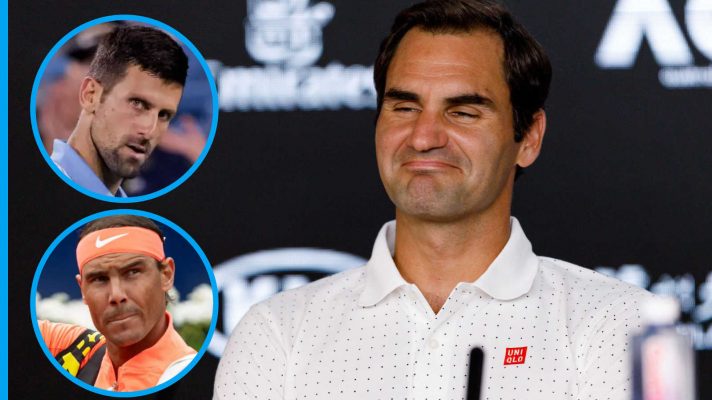 Roger Federer, Novak Djokovic and Rafael Nadal