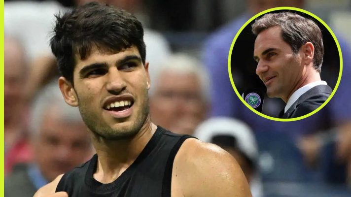 Carlos Alcaraz and Roger Federer