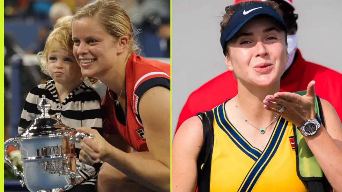 Kim Clijsters and Elina Svitolina