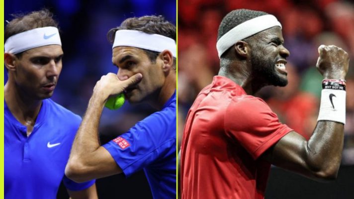 Roger Federer and Rafael Nadal, Frances Tiafoe at the Laver Cup
