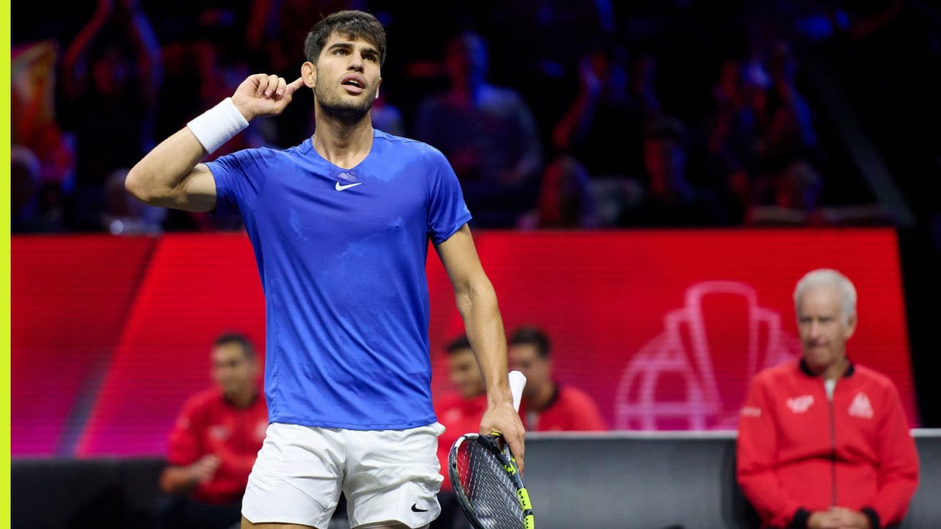 Carlos Alcaraz at the Laver Cup