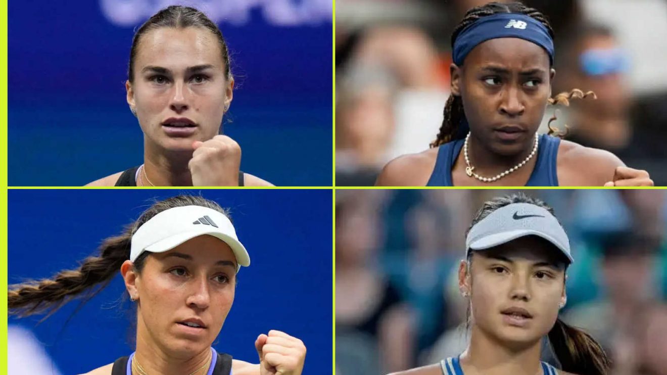 Aryna Sabalenka, Coco Gauff, Jessica Pegula and Emma Raducanu