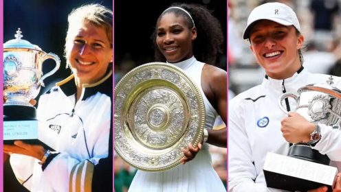 Steffi Graf, Serena Williams and Iga Swiatek