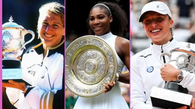 Steffi Graf, Serena Williams and Iga Swiatek