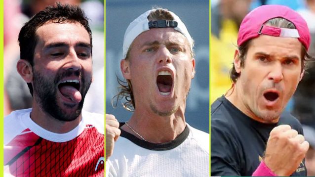 Marin Cilic, Lleyton Hewitt and Tommy Haas