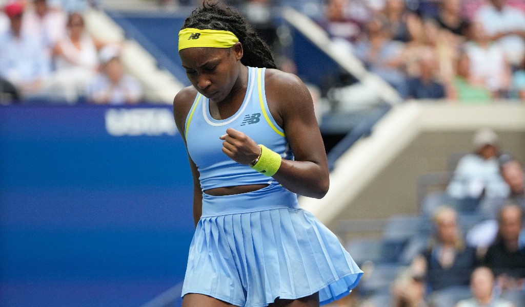 Coco Gauff pictured at the 2024 US Open