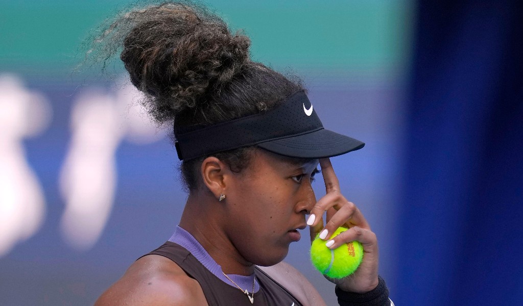 Pictured: Naomi Osaka in action at the 2024 China Open