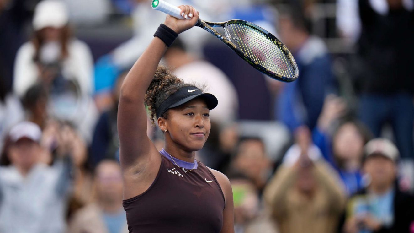 Naomi Osaka in action