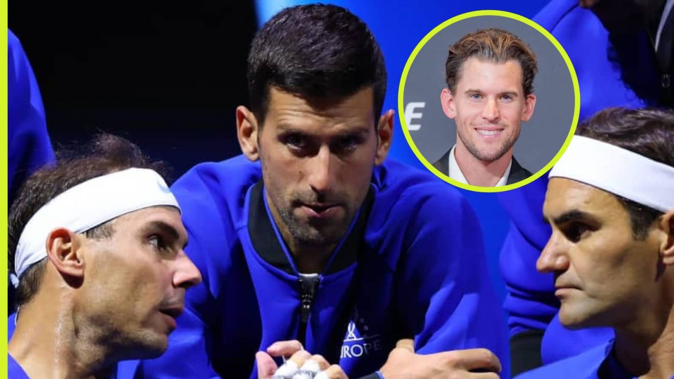 Dominic Thiem, Novak Djokovic, Rafael Nadal, Roger Federer