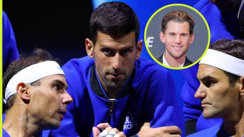 Dominic Thiem, Novak Djokovic, Rafael Nadal, Roger Federer