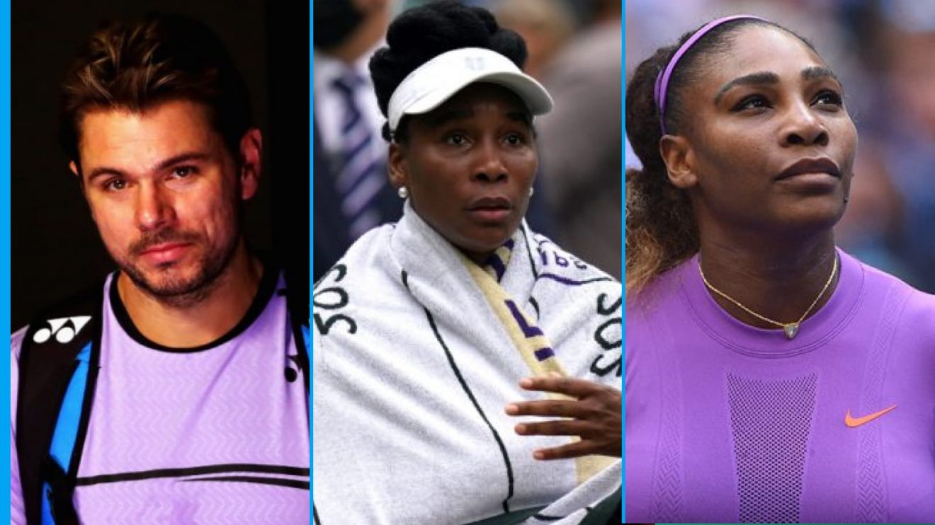 Pictured: Stan Wawrinka, Venus Williams, and Serena Williams