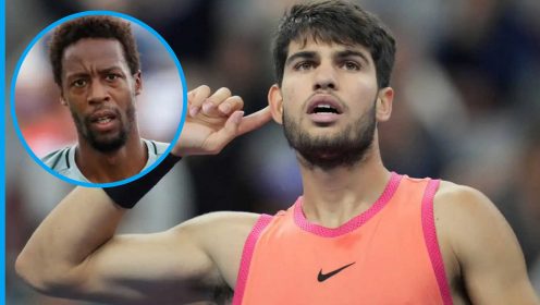 Carlos Alcaraz and Gael Monfils