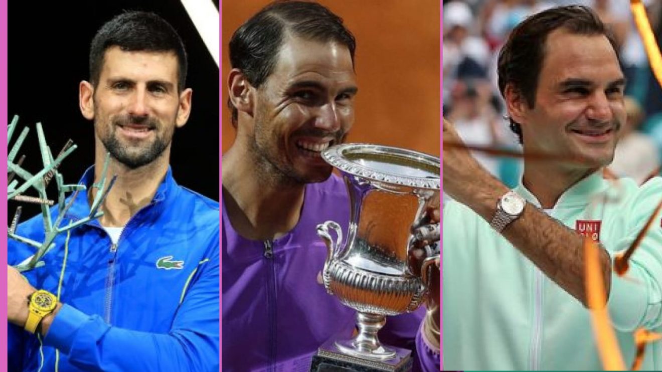 Pictured: Novak Djokovic, Rafael Nadal, and Roger Federer