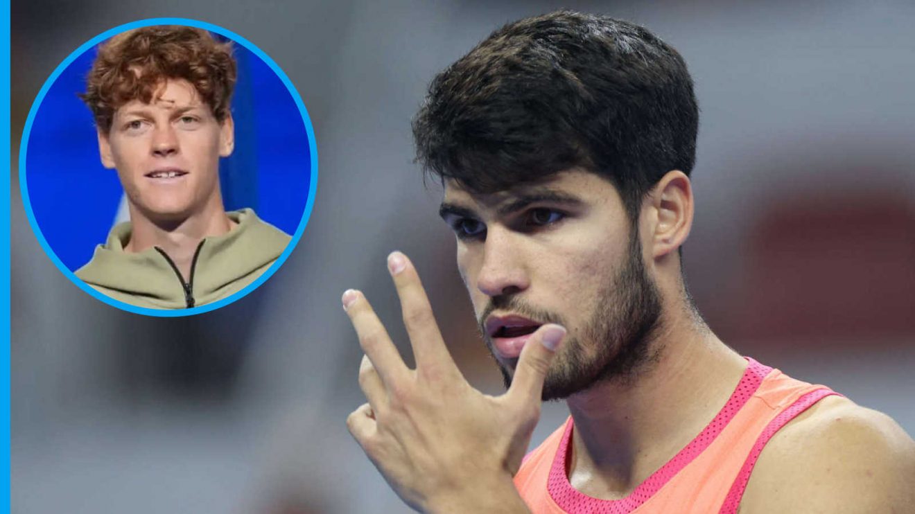 Pictured: Carlos Alcaraz and Jannik Sinner