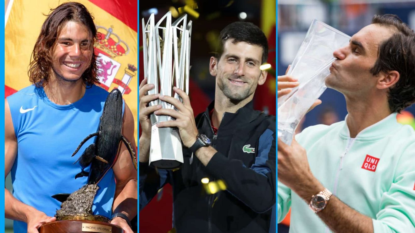 Rafael Nadal, Novak Djokovic and Roger Federer