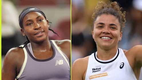 Pictured: Coco Gauff and Jasmine Paolini
