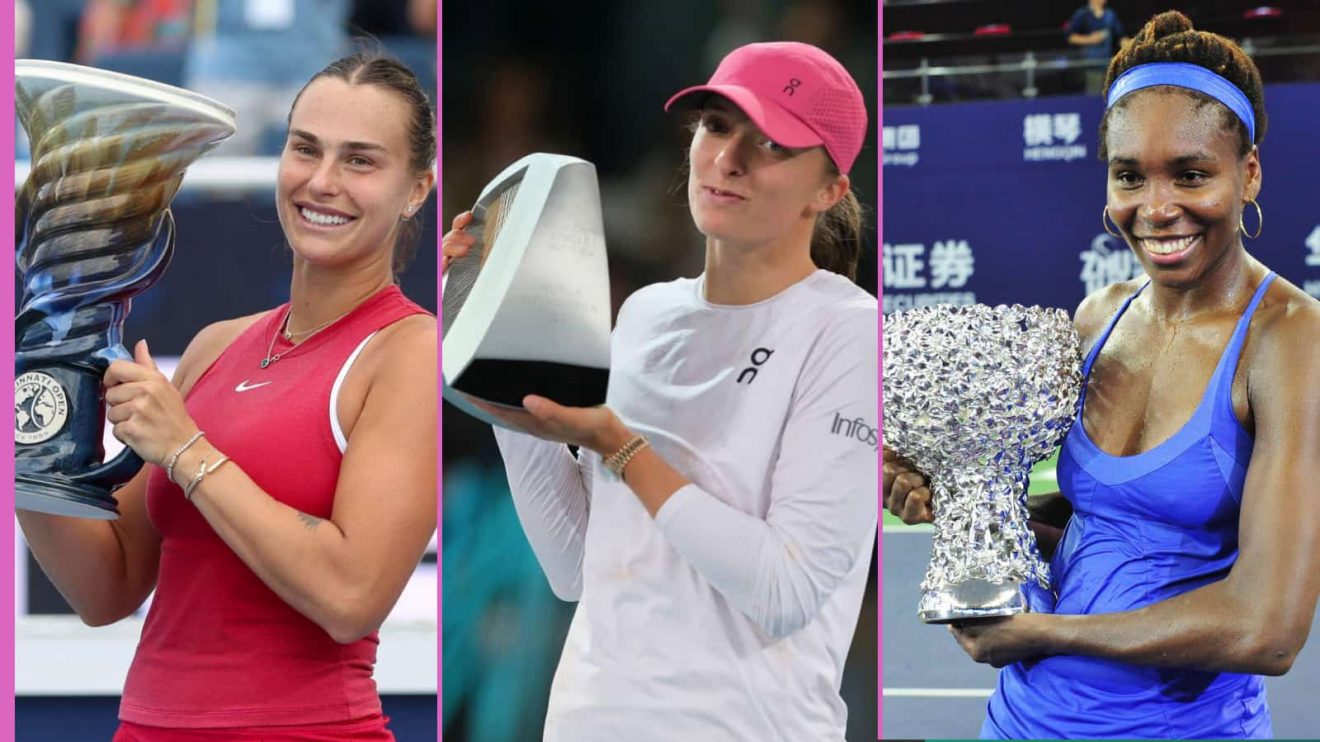 Aryna Sabalenka, Iga Swiatek and Venus Williams celebrate WTA title wins