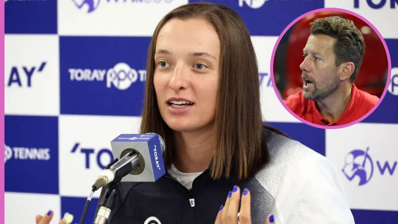 Iga Swiatek and Wim Fissette