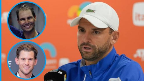 Grigor Dimitrov has discussed Rafael Nadal and Dominic Thiem's retirements