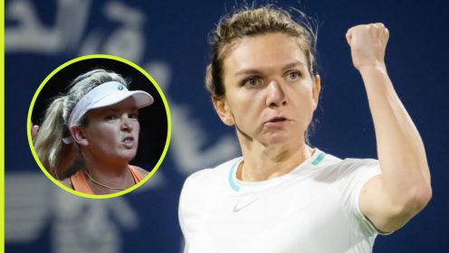Pictured: Simona Halep and Coco Vandeweghe