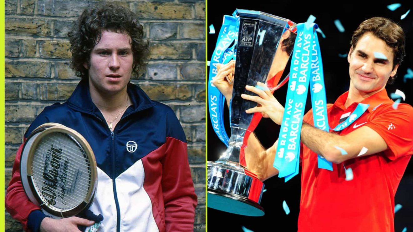 John McEnroe and Roger Federer