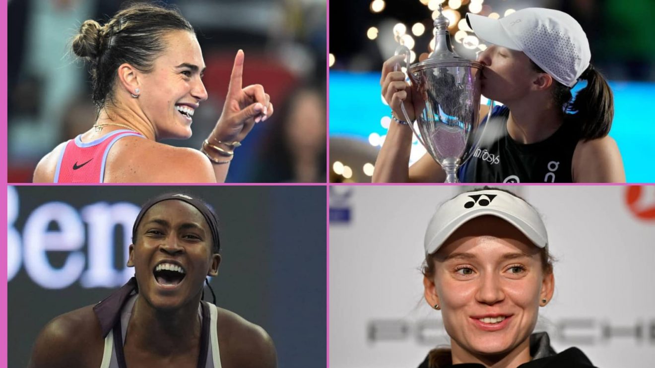 Aryna Sabalenka, Iga Swiatek, Coco Gauff and Elena Rybakina